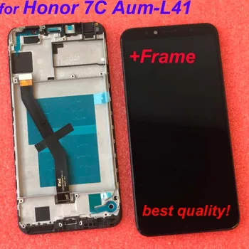 Okvir 2018 Nove 5.7 palčni za Huawei Honor 7C Aum-L41 LCD-Zaslon, Zaslon na Dotik, Računalnike Skupščine brezplačna dostava+Okvir Original LCD