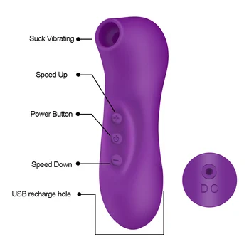 OLO Klitoris Bedak Vibrator Nastavek Sesanju Klitoris Vagine Stimulator Spolnih Ustni Lizanje Blowjob Jezika z vibriranjem Odraslih Izdelki