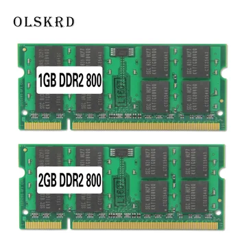 Olskrd Prenosni pomnilnik 1 GB 2 GB DDR2 800MHz PC2-6400 DDR 2 2G notebook Laptop memory RAM SODIMM za intel amd