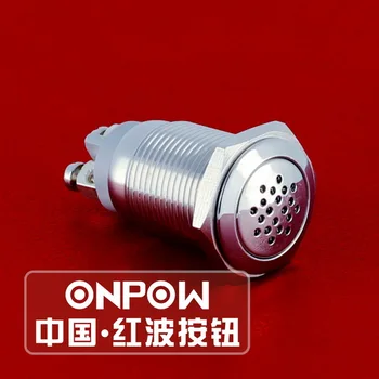 ONPOW 16 mm 12V/24V Continous buzz Kovinski zumer Mini Elektronskih Alarm Buzzers (GQ16B-M), CE,ROHS
