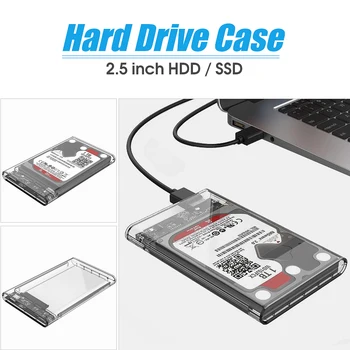 ORICO 2139U3-CR 2.5 inch Pregleden USB3.0 HDD Trdi Disk, Ohišje Shranjevanje Primera