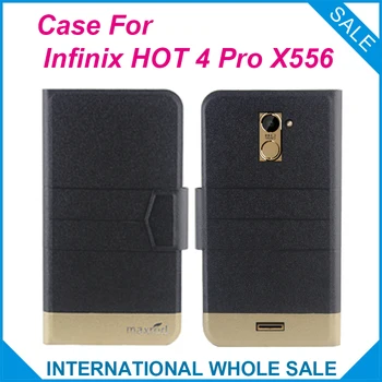 Original!Infinix VROČE 4 Pro X556 Primeru Visoko Kakovost Flip Ultra-tanek Luksuzno Usnjeno Zaščitno Ohišje Za Infinix VROČE 4 Pro X556