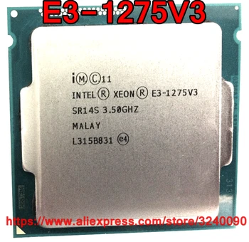 Original Intel Xeon E3-1275V3 Procesor 3.50 GHz, 8M Quad-Core E3-1275 V3 Socket 1150 brezplačna dostava E3, 1275 E3 V3 1275V3