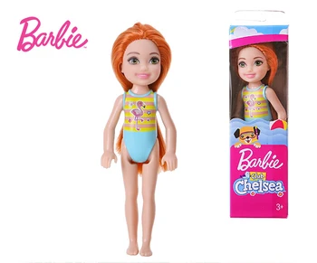 Original Klub Chelsea Barbie Lutke, Mini Žep Barbie Baby Igrače za Dekleta Poletje Play Beach Juguetes Lutke za Dekle Kopalke Set