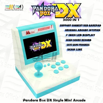 Original Pandora Polje DX Eno mini arkadna Vgrajen 3000 v 1 lahko shranite igro napredek Plug and play so 3D tekken Mortal Kombat