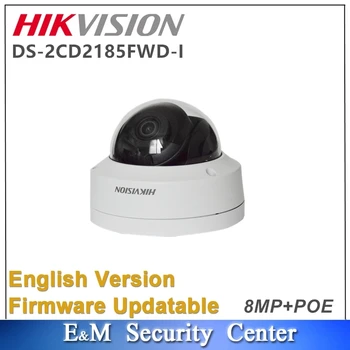 Originalni angleški hikvision DS-2CD2185FWD-I 8Mp audio I/O 4K Omejeno IP67 IK10 H. 265 Omrežna Dome Kamera