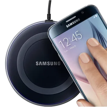 Originalni Samsung 5V 2A Brezžični Adapter za Polnilnik QI Hitro Polnjenje Tipke Za Galaxy Note 20 10 Ultra S10 S8 S9 Plus, Iphone 11 8 X Pro