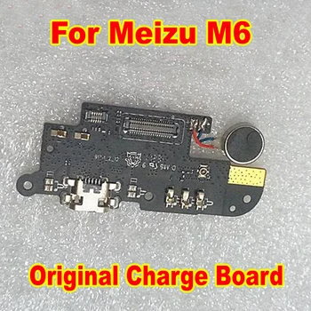 Originalno Polnjenje Odbor Za Meizu M6 Meilan 6 USB-Vtič Hitro Polnjenje Odbor Polnilnik Z Vibrator Flex Kabel
