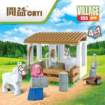 Otroci Igrače Legoingly gradniki Kmetiji kombajn Opeke Izobraževalne Igrače Za Otroke DIY Model Komplet Božičnih Daril