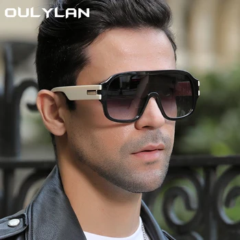Oulylan Novo Prevelik sončna Očala Moški Ženske Retro Očala Moški Prostem Vožnje Očala Pilotni sončna Očala Gradient Velik Okvir UV400