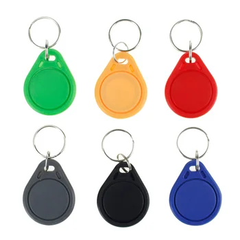 (paket 10/20/50/100) 13.56 MHz RFID Keychains Keyfobs Nadzor Dostopa do Ključnih Kartico ISO14443A MF 1K Klasičnih NFC Žeton Oznako, ki je Samo za Branje