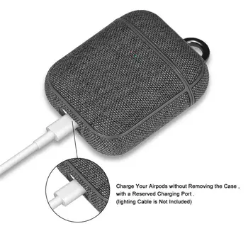 PC Bluetooth Brezžične Slušalke Primerih za Airpod 2 1 Platno Slušalke Kritje velja za Apple Airpods Ultra-tanek Zaščitni ovitek