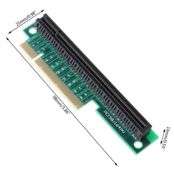 PCI-E 8X, da 16X Riser Adapter PCI-Express x8, da x16, za 90 Stopinj v Desno-kota Kartico Pretvornik za 1U/2U Dodatki