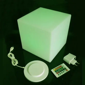 PE Materiala RGBW Polnilna 16color spreminjanje LED Kvadratne Kocke tovarne neposredno prodajo 20*20*20 cm led cube stol brezplačna dostava 10pcs