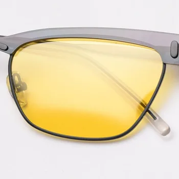Peekaboo kovinsko zlata kvadratni okvir sončna očala ženske polarizirana uv400 black retro cat eye glasses za moške rumena poletje pomlad 2021