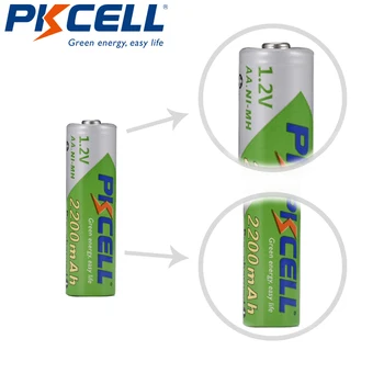 PKCEE AA 2200mah Baterija In AAA 1000mah 1,2 V NIMH AAA Nizke Self Praznjenje Baterije za ponovno Polnjenje Z baterij imetnik Polje