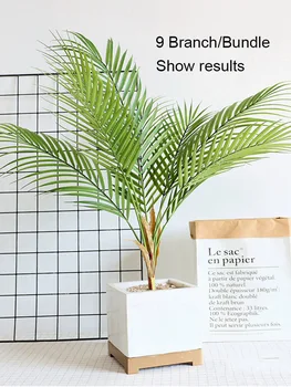Plastičnih Umetnih Palmovih Listov Rastline Zelena Puščava Poletje Dekoracijo Tropskih Ponaredek Rastlin Na Vrtu Doma Džungle Stranka Dekor Poroko