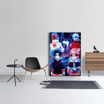 Platno Anime Anime Naruto in Sasuke Slike Doma Dekoracijo Slike Plakat HD Natisne Wall Art Modular Dnevna Soba Uokvirjena