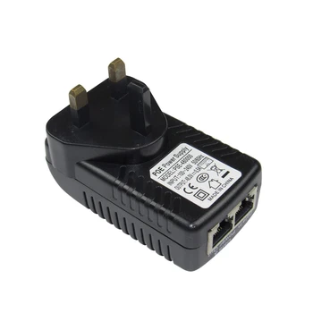 POE injektor DC48V 0.5 A Ethernet Napajanje POE Adapter 15.4 W,POE pin4/5(+),7/8(-)Združljiv EEE802.3af za IP kamero Telefona