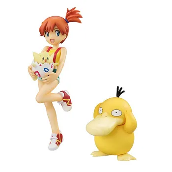 Pokemon Q. ver Pikachu Reshiram Psyduck PVC Akcijska Figura, Jessie Misty Ketchum Cynthia N Igrače Anime Številke Igrače za Otroke