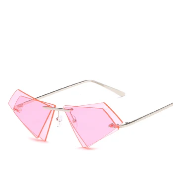 Poletje Moda Trikotnik Dvojno Plast sončna Očala Za Ženske, Moške Kul Očala Trend blagovne Znamke Oblikovalec Optični 2018 UV400 Očala