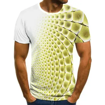 Poletje nova več barve 3D grafika print majica s kratkimi rokavi Moški Ženski Osebno Moda ulične Športna majica