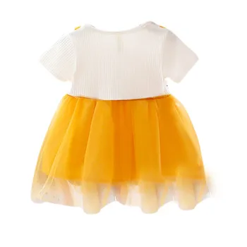 Poletje Obleko 2020 za Dekleta Kratkimi Rokavi Dekliška Tutu Obleke Otroci Srčkan Princesa Obleko Otrok Kostume Bombaž Otroška Oblačila