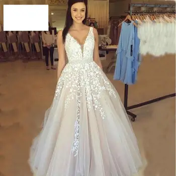 Poročna Obleka 2021 Seksi Proti-vrat Sodišče Vlak Backless Obleke Klasičnih A-line Princesa Luksuzni Vestido De Noiva Plus Velikost