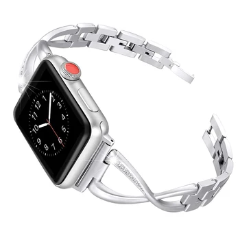 Povezavo zapestnica trak za apple watch band 42mm 38 mm serije 5/4/3/2/1 iwatch band 44 mm 40 mm, iz nerjavnega jekla watchband gen.6