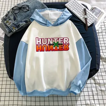 Pozimi Korejski Ulične Estetske Hunter X Hunter Prevelik Majica Ženske Estetski Kawaii Cute Anime Hoodie Za Ženske