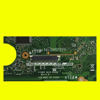 Pošlji penzion+X750DP matično ploščo Za Asus X750DP K550D X550D K550DP X550DP prenosni računalnik z matično ploščo rev2.0 X750DP mainboard original