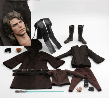 Pred prodajo Umetnosti igrače AT012 1/6 Anakin Skywalker Moški Glavo Sculpt &Oblačila, ki se Prilegajo 12