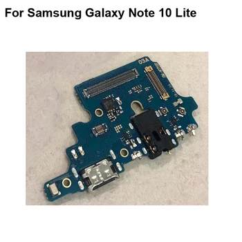 Preizkušeno Dobro Za Samsung Galaxy Note 10 Lite USB Dock Polnjenje Port, Mic Mikrofon Modul Odbor Flex Kabel Deli 10Lite N770F