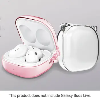 Primeren za Samsung Galaxy Brsti živo prozorni zaščitni pokrov, brezžične slušalke PC shockproof zaščitni pokrov