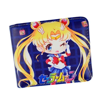 PU Usnje Anime Torbica Sailor Moon / Himouto Umaru Chan /Cardcaptor Sakura Kratek Denarnica Z Kovanca Pocket