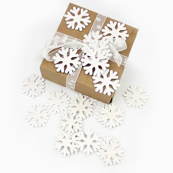 QDRR Lesene snežinka modeliranje Božični okraski, mala risanka majhne sveže obrti DIY okraski 100 pack #99