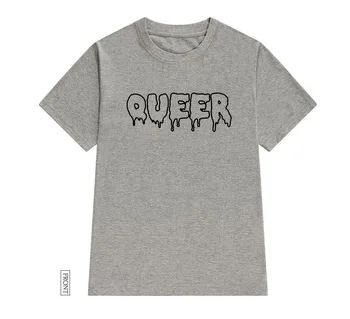 Queer lgbtq Tiskanja Ženske tshirt Priložnostne Bombaž Hipster Smešno t-shirt Darilo Za Lady Yong Dekle Top Tee Spusti Ladje ZY-265
