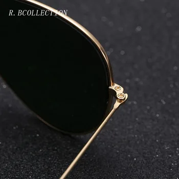 R. BCOLLECTION Steklo objektiv kovinski okvir letalstva sončna očala 3025 ženske moški feminin blagovne znamke oculos vintage sončna očala z box