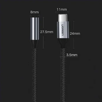 Razhroščevalne simbole Tip C 3.5 Jack za Slušalke, Kabel USB C do 3.5 mm AUX Slušalke Adapter
