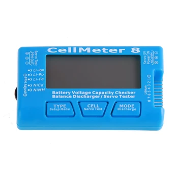 RC CellMeter 8 Digital Kapaciteta Baterije Checker LiPo Življenje Li-ion baterija Nicd, NiMH Baterije Napetost Tester Preverjanje CellMeter