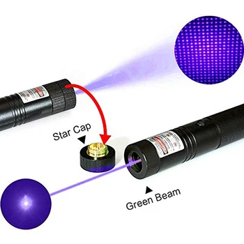 Rdeča Zelena Laserski kazalnik Pero Astronomije višina Močne rdeče vijolične laserske Mačka Igrača Nastavljiv Fokus Gorenja laser Baterija+Polnilec