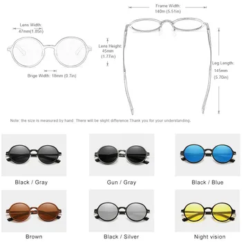 Resnično KINGSEVEN Aluminija Steampunk Okrogla sončna Očala 2020 Nove Luksuzne blagovne Znamke Design Letnik Ženske sončna Očala UV400