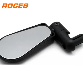 Roces Izposoja Ogledalo 360-Stopinjski Rotable Izposoja Rearview Mirror z LED osvetlitvi Kolesarjenje Noč Jahanje Varnost Vzvratno Ogledalo