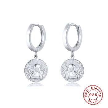 ROXI Eros Kupid Design Visijo Uhani za Ženske Ljubitelje 925 Sterling Silver Spusti Uhani Hrustanca Nakit Pendientes
