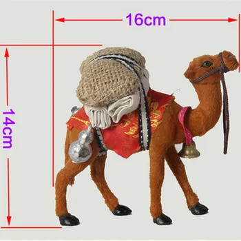 Ročno obrt camel /otroci igrače kamele žive in realistično idealen dom dekoracija in otrok darilo 16*5*14 cm