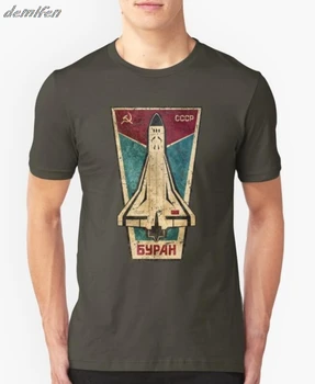 Rusija CCCP Jurij Gagarin T-Shirt Moški Priljubljena Kratek Rokav Tees Družino Sovjetski Kozmonavt 1961 Majica s kratkimi rokavi Moški Tshirt ZSSR Vrhovi