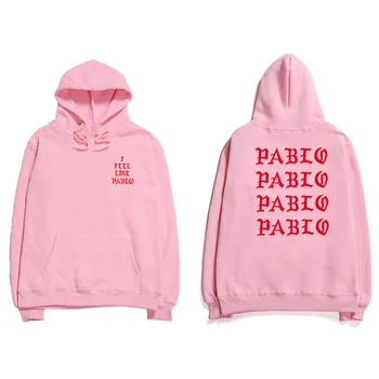 Saint Pablo Hoodie Sweatshirts Kanye West, Počutim Se, Kot Da Pablo Hoodies Moški Ženske Pismo Tiskanja Dolg Rokav Hip Hop