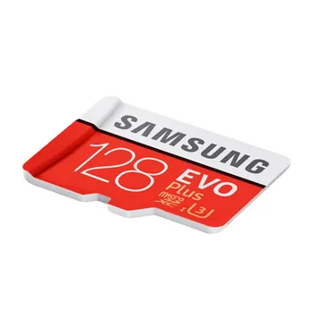 SAMSUNG Micro SD Memory Card EVO+ 128GB 100MB/s SDXC C10 U3 UHS-I MicroSD TF Kartice EVO Plus 128G Razred 10 Razred 3 Prvotne