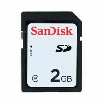 SanDisk 2GB SD Pomnilniško Kartico Secure Digital SDSDB-2048 Modra Standard Pristen Uporablja