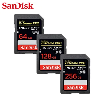 SanDisk Ultra Original SD kartica 32GB 95M/S SDHC 64GB 128GB 256GB sd 170mb/s SDXC Class10 Pomnilniške Kartice C10 POVRŠINSKE-1 Podpora za Kamero